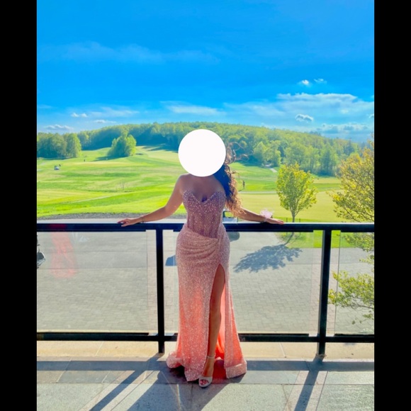 Portia and Scarlett Pink Sweetheart Neckline Prom Dress (PS2485C) - Picture 6 of 6